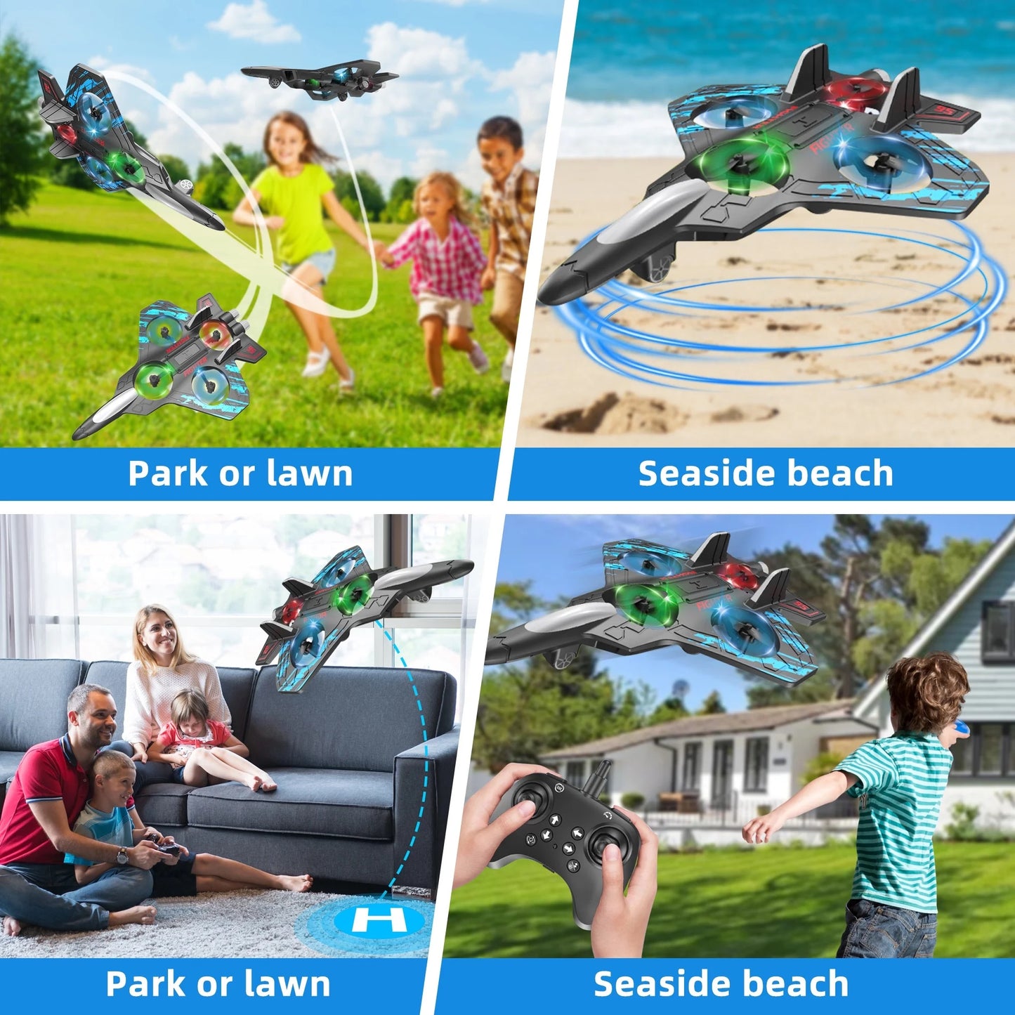 HoverWing Fighter™ - Drop-resistant Foam Gravity Glider