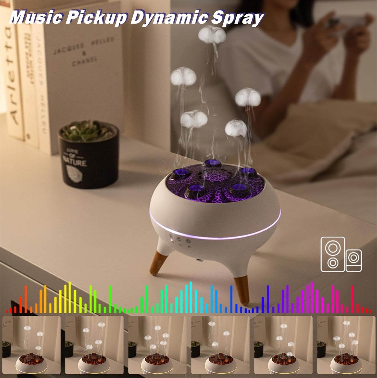 GlowMedusa™ - 7-Color LED Jellyfish Humidifier