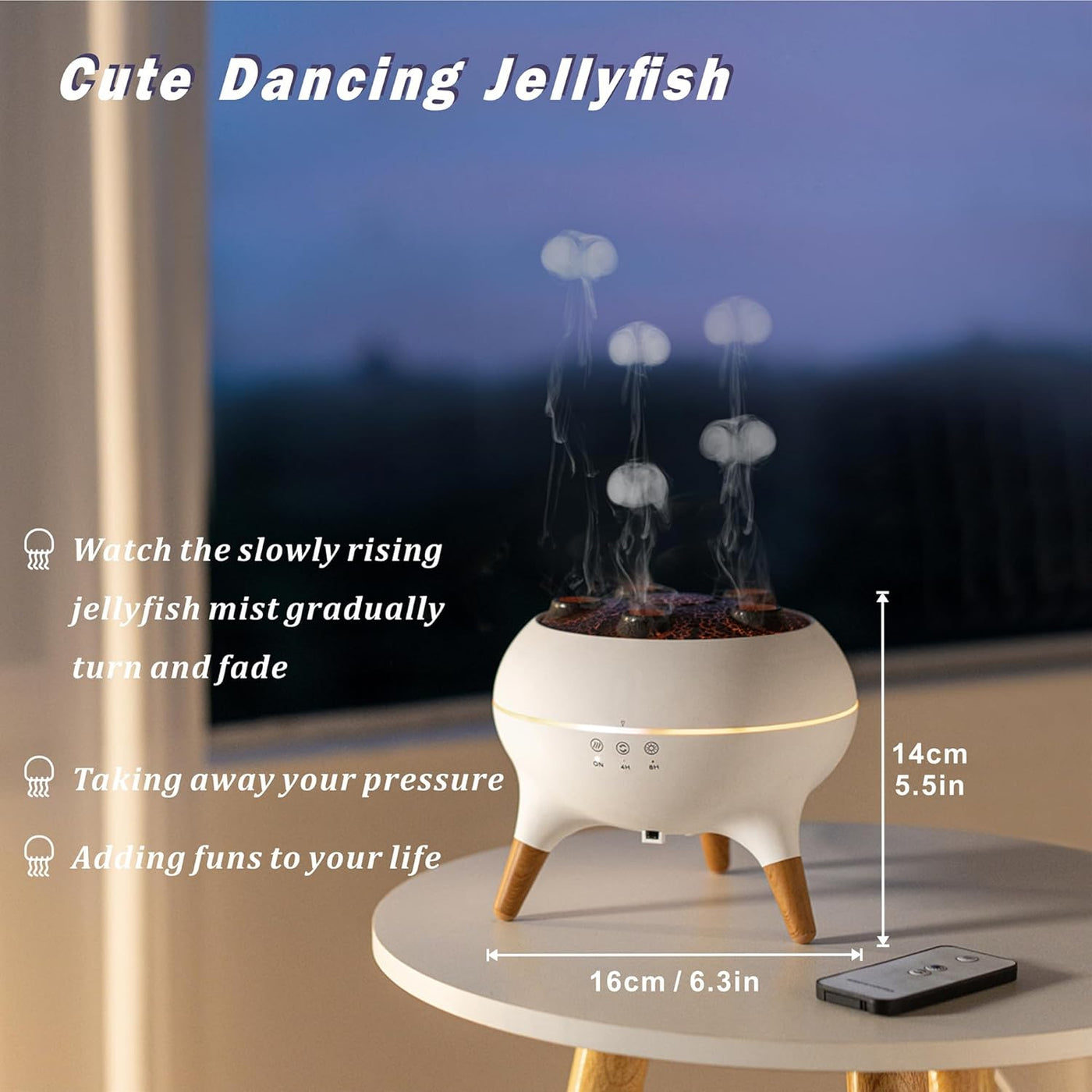 GlowMedusa™ - 7-Color LED Jellyfish Humidifier