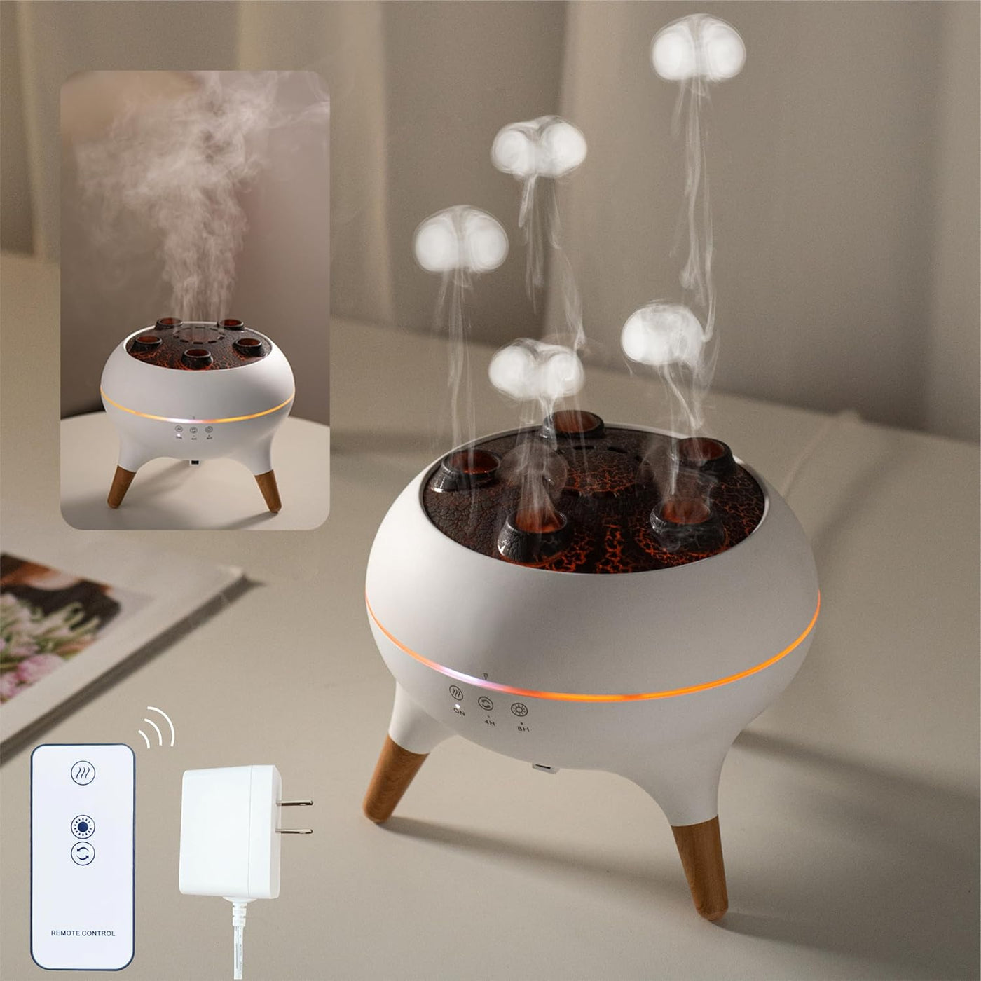 GlowMedusa™ - 7-Color LED Jellyfish Humidifier