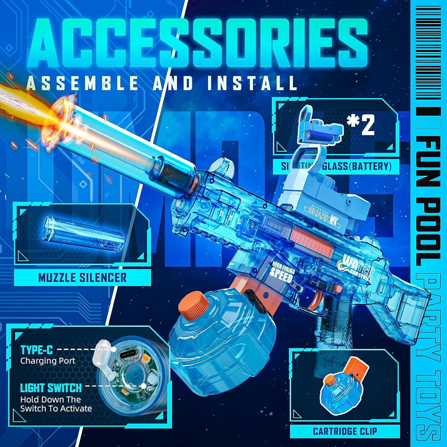 FlashBlaster™ - Electric Water Gun