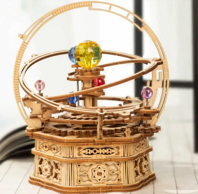 StarryCraft™ 3D Music Box Puzzle Kit - Wooden Mechanical DIY Assembly with Beautiful Melody for Adults & Teens