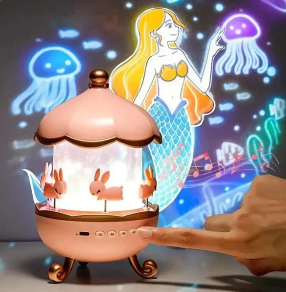 GlowTunes™ Star Projector for Kids - 15-in-1 Galaxy Night Light with Music & Remote Control for Bedroom