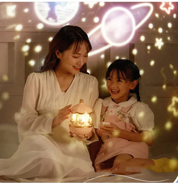 GlowTunes™ Star Projector for Kids - 15-in-1 Galaxy Night Light with Music & Remote Control for Bedroom