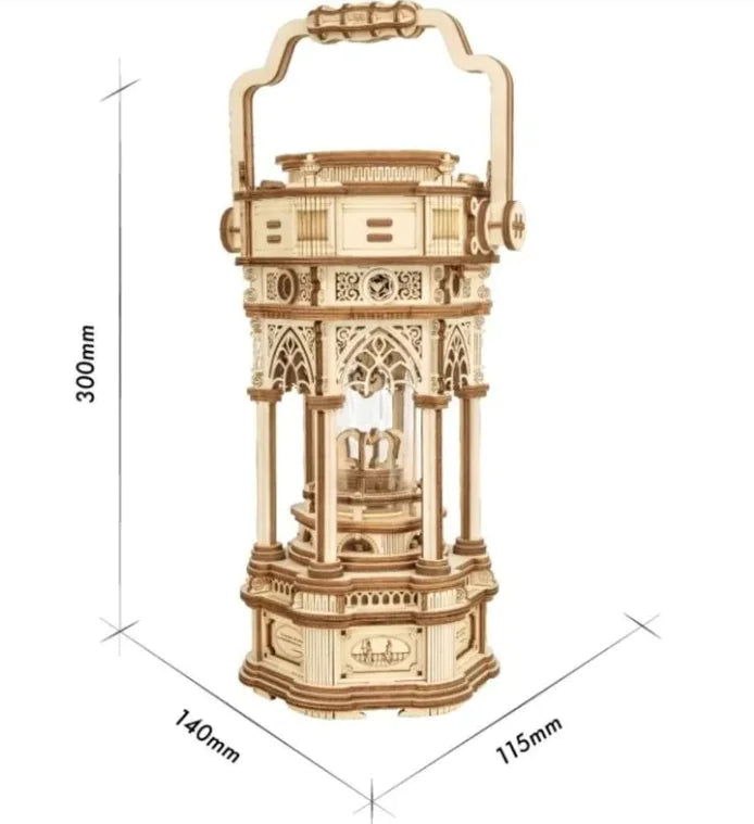 StarryCraft™ 3D Music Box Puzzle Kit - Wooden Mechanical DIY Assembly with Beautiful Melody for Adults & Teens